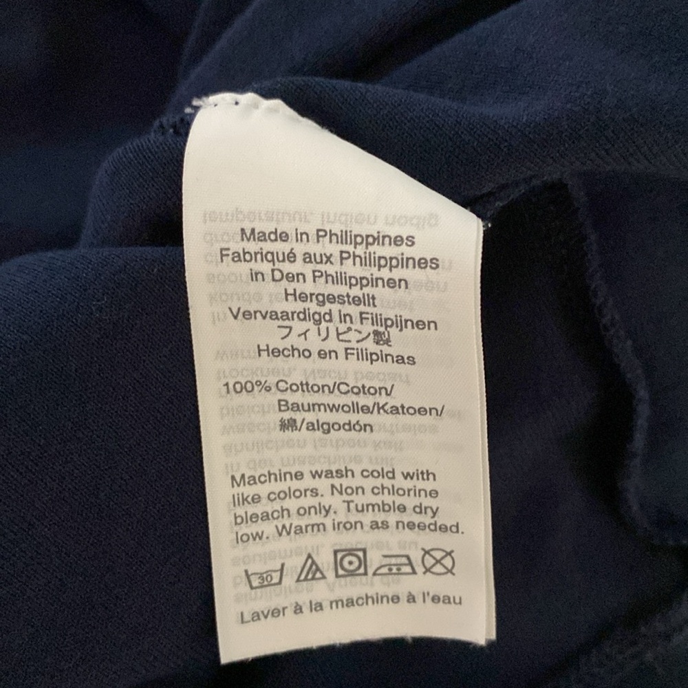 J. Crew Perfect Fit Cotton Tee - Dark Blue NWOT Size Medium - Picture 9 of 9